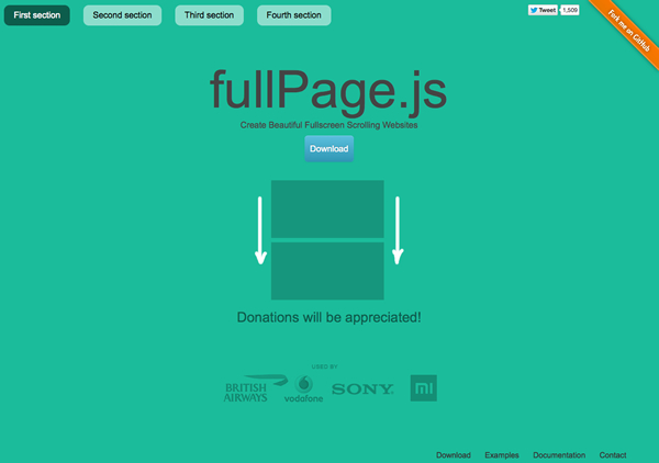 fullPage.js イメージ